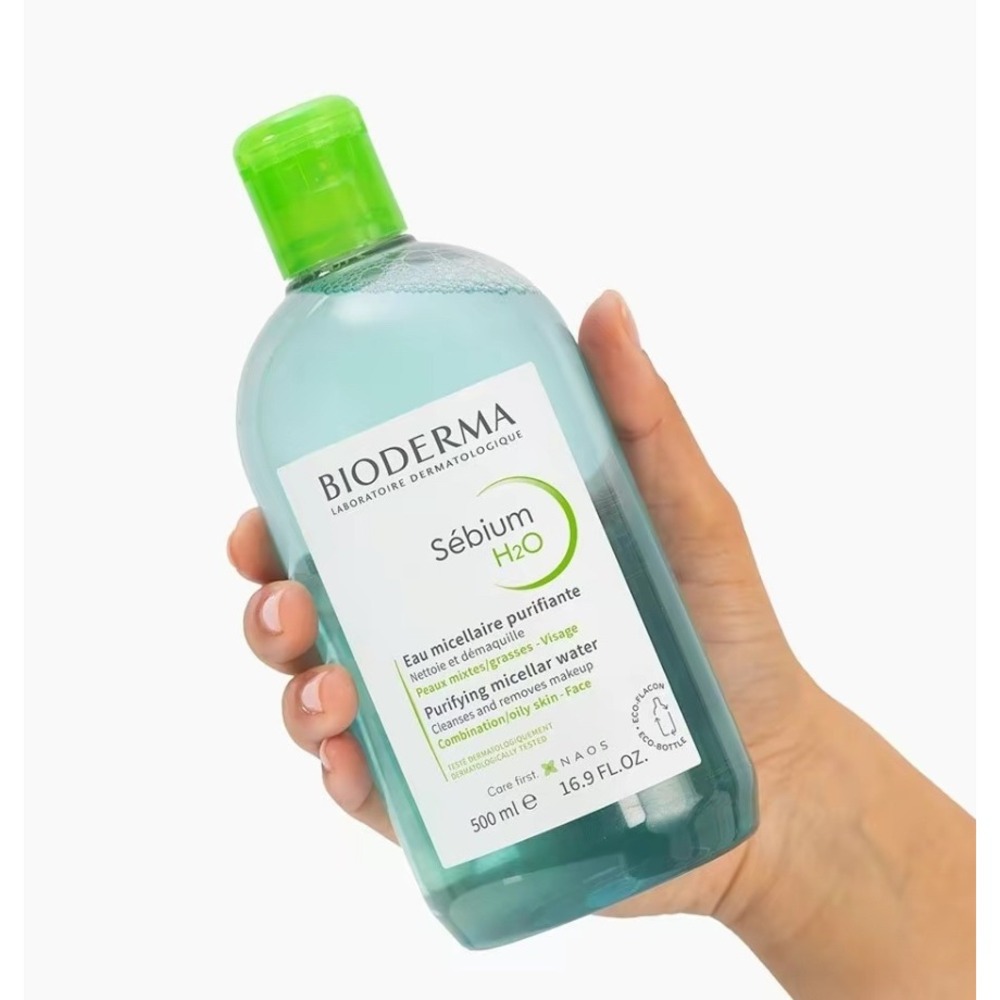 Bioderma Sebium H2O Purifying Micellar Water Cleanser Oily Skin 500ml 16.9 fl oz